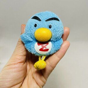 Ntv Taito Zoomin Zoom Plush Japan Logo Ad Blue Bird Keyring Hangtag Mascot Charm